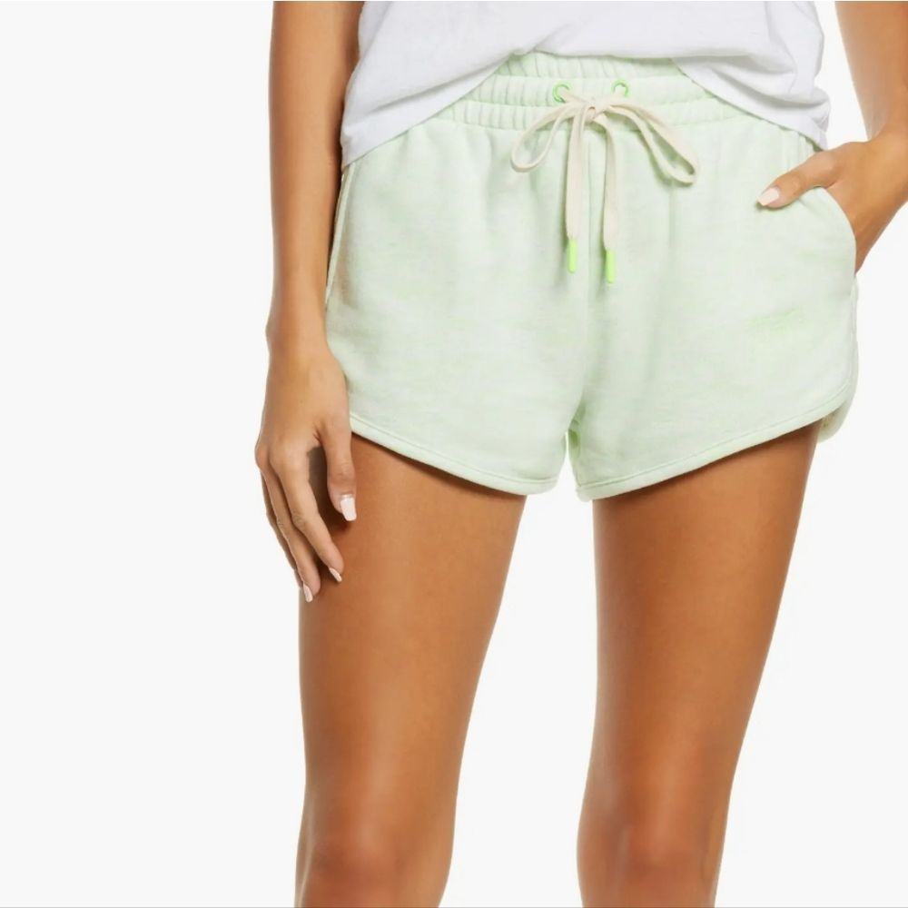 Ugg Elliana Melange French Terry Lounge Shorts- Green Neon Melange‎